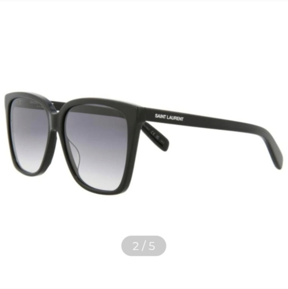 New Saint Laurent YSL Cat Eye-Frame Acetate Sunglasses With Case SL175